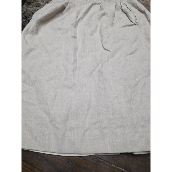 Liz Claiborne 100% Wool Tan Pencil Skirt Women's Size 8 Knee Length Vintage - Picture 1 of 5